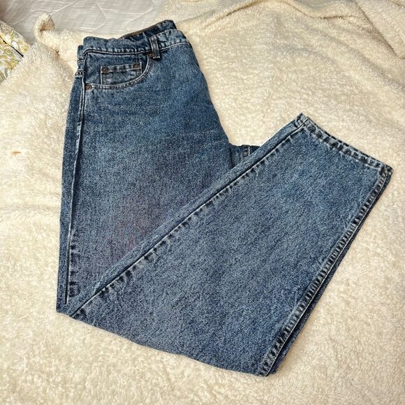 Levis 550 Mens Dark Wash Loose Fit Straight Size 36/32 Y2K Dad Jeans Work Pants - Picture 6 of 15